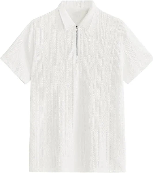 TAGDO Men's Chain Polo Shirt